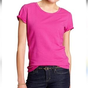 💚5/$25 Banana Republic Pink Women's Knit Tee Top Size XS